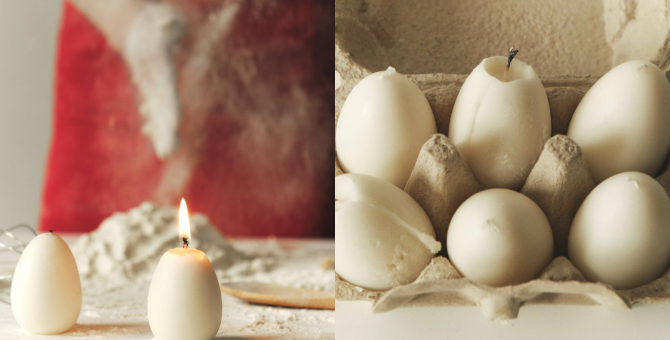 Бренд Predubezhdai выпустил свечи в виде пасхальных яиц